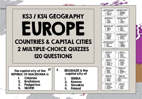 Countries by capital (Multiple Choice) Quiz .
